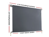 Instahut 2.7X2.5M Outdoor Blinds Awning Roll Down Canopy Retractable Outdoor Blinds Window Shade AWN-B-DOWN-PS-27-GREY