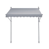 VEVOR 98x47" Patio Awning Retractable Awning Sunshade Shelter with Crank Handle V952-SSSZYPHSLZS9OSNMLV0
