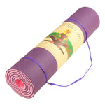 Powertrain TPE Pilates Exercise Yoga Mat 8mm - Dark Purple YM-TPE-DHG-PU