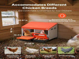 Chicken Nesting Boxes, 2 Compartments, Easy Egg Collection, Wall Mount, Easy to Assemble, Galvanized V952-JSCDXJS2GJ15PZUI4001V0