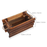 Wooden Planter Box Rustic Rectangle for Flowers and Succulents V1192-AZ-W-27524