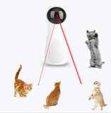 Automatic Laser Cat Toy with Interactive Rotating Light, Self-Play Fun for Indoor Cats, 5 Adjustable V1341-ZY-JETUQXQV-WHITE