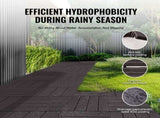 Interlocking Deck Tiles, 10 Pack,12"x12" 10 sq. ft Plastic Waterproof Outdoor Flooring All Weather V952-HDDBSL4TBTSZNBR2SV0