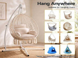 Gardeon Hammock Stand 150kg Capacity White Steel Frame for Hanging Chairs HM-CHAIR-STAND-X-WH