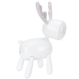 LED Night Light Cartoon Deer-Shaped Table Lamp 1200mAh USB Charging Bedroom DecorationWhite V1294-YM0721-3119210002011