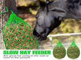 4 Pcs Hay Bags for Horses 40 Inch Slow Feed Hay Nets Bag for Horses Goats Sheep Oxford Hanging V1192-AZ-W-3105