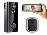 Wireless Video Doorbell Camera Outdoor Doorbell Camera - Black V1263-JX-8099-1