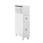 Artiss Bathroom Cabinet Storage Toilet Organiser FURNI-G-BATH-WH