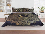 3pcs/set 3D Print Star Moon Pattern Duvet Cover Pillow Cases Bedding Set V1294-YM0901-JY28963-02
