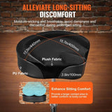 Saddle Drum Throne, 560-705 mm Height Adjustable, Padded Drum Stool Seat with Anti-Slip Feet V952-GDLSSWKBMA00FGHQKV0