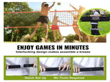 Outdoor Portable Volleyball Net System, Adjustable Height Aluminum Poles, Professional Volleyball V952-PQWTZ323YCLGRY89QV0