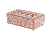 Tissue Box Holder Multifunctional Fashionable Design Exquisite Sturdy Durable Tissue HolderRose Gold V1294-YM0715-3117210237012