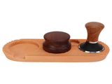 Coffee Tamping Set Wooden Handle Antiskid Coffee Tamper Distributor Station Kit for Kitchen L Base V1294-YM0717-3118220202913