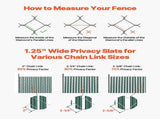 Bottom Locking Privacy Slats, Single-Wall Vertical Bottom-Locking Slats for Chain-Link Fence, V952-DBYSBTDBPE5FG3HV0V0