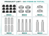 Golf Cart Rear Leaf Spring Bushings Kit for EZGO TXT 1994-up Gas and Electric Carts, Bushing Sleeves V1259-DP01-A-5486