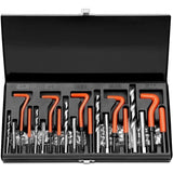 131pc Helicoil-Type Thread Repair Kit Metric Insert Tool Set for Damaged Threads V63-953021