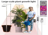 Versatile Floor Plant Grow Light with Full Spectrum LED Ring, Telescopic Stake, 3 Color Modes, V1341-ZY-WAQJ6S4A-WHITE-2PCS