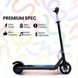 ALPHA Edge Electric Scooter Kids/Teens, 16km/h Max, Adjustable Height, UL Certified, AU Compliant, V219-TRNESCAL2BLA