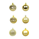 36PCS Xmas Balls Ornaments 2.4 Inch Plastic Shiny Matte Xmas Tree Hanging Balls for Holiday Birthday V1294-YM0901-3115240062511