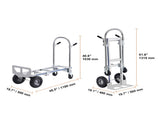 Aluminum Truck, 2 in 1, 363 kg Max Load Capacity, Heavy Duty Industrial Convertible Folding V952-DGNSTHC800BEQ4JJTV0