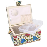 Sewing Accessories Basket with Removable Tray, 3 Colors, Needle and Thread Organizer, Fabric Storage V1237-ZY-203-3376