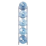 5 Tiers Water Jug Holder, 5 Gallon Water Bottle Holder, Single Row Water Bottle Rack for 5 Bottles, V952-5JLTZSSTSTZC0COMZV0