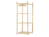 Keezi Stuffed Animal Wooden Toy Holder with Wheels Soft Toy Zoo Cage Stuffy Toy FURNI-Z-TOYCAGE-3T-WD