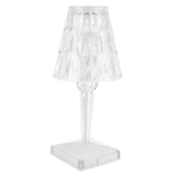 LED Crystal Table Light Transparent Prism Dimmable Desk Lamp USB Charging Bedside Decor V1294-YM0901-3119210121111