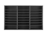 Literature Organizer, 24 Compartments Office Mailbox with Adjustable Shelves, Wooden Mailbox Sorter V952-WJJEKBHB24G93KUELV0