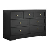Artiss 7 Chest of Drawers Dresser Table Black FUR-U-CDR-03-BK-AB