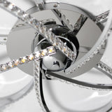 Irie Dimmable 5 Lights LED Ceiling Light - Chrome V558-LL002CL012CH