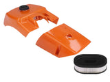 Air Filter with Cylinder Cover Set Plastic Replacement for Stihl 066 MS660 MS650 Chainsaw 000 120 V1294-YM0523-3111210507511