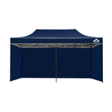 Instahut Gazebo Pop Up Marquee 3x6 Folding Tent Gazebos Camping 500D Oxford Navy GAZEBO-C-3X6-DX-NAVY