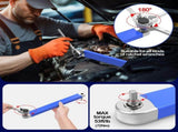 Offset Extension Wrench, Tight Reach Extension Wrench, with 1/2",1/4" and 3/8" Square Adapters Drive V1370-AZ4-01842