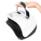 UV Nail Lamp 180W Nail Dryer Polish Light with 57 Pcs Light Bead 4 Timer Setting Foldable Handle V1294-YM0901-H40030EU