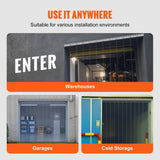 VEVOR Strip Curtain, 96" Height x 72" Width, 0.08" Thickness, 12PCS Clear PVC Strip Door Curtain, V952-PZMLPZGHMPTLGE0VXV0