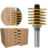 1/2 Inch Shank Finger Joint Router Bit Woodworking Milling Cutter with Bearing V1366-AZ2-W-18434