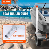 Boat Guide, 1.57M with LED Light Guide Poles, 2PCS Rustproof Galvanized Steel V952-CTCDGDLX60YC6XY06V0