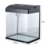 37L Aquarium With Bio Filter System LED Kit Curved Design Complete Kit MR-418