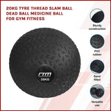 20kg Tyre Thread Slam Ball Dead Ball Medicine Ball for Gym Fitness V63-821801