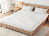 Giselle Waterproof Mattress Protector 100% Cotton Quilted Fitted Cover King MP-COT-WHITE-K