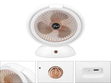 Foldable with LED Light 2 in 1 Warm Light Low Noise Portable Rechargeable 4 Speed Lighting Desk V1294-YM0715-3113220108211