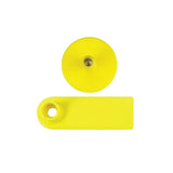 100x Cattle Ear Tags 5x2cm Set - Mini Yellow Blank Pig Goat Livestock Label V238-SUPDZ-28745113108560