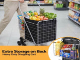 Emajin Shopping Trolley Cart Folding Aluminium Utility Cart Silver ST-45KG-ALU-SR