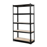 Giantz 1.5M Garage Shelving Warehouse Rack Pallet Racking Storage Shelve Black WR-E-7X15-BK