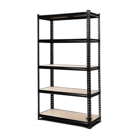 Giantz 1.5M Garage Shelving Warehouse Rack Pallet Racking Storage Shelve Black WR-E-7X15-BK