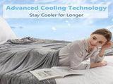 Cooling Blanket Throw, Lightweight Summer Blankets for Hot Sleepers, Absorbs Heat to Keep Body V1366-AZ2-W-23553