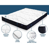 Giselle Bedding 16cm Mattress Medium Firm Queen MATTRESS-GLAY-Q