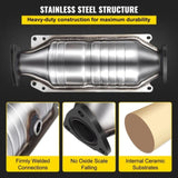 Catalytic Converter Compatible with 1998-2002 Honda Accord 2.3L, Direct-Fit High Flow Series Cat V952-SYCHQ98-02BTYG001V0