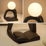 Black Creative Book Reader Desk Lamp - USB Powered, Modern Resin Design V888-ELOSUNG15685